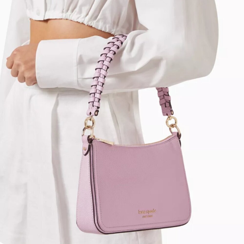 Kate Spade Hudson Leather Crossbody Convertible Leather Medium Shoulder Bag - Picture 6 of 13